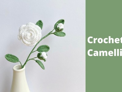 Crochet Camellia Flower Pattern| Crochet flowers | Easy Crochet Tutorial
