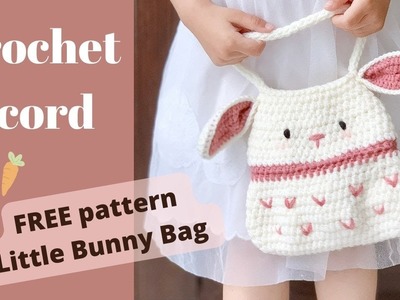 Crochet I-cord. Strap of Little bunny bag (free pattern). Khuc Cay