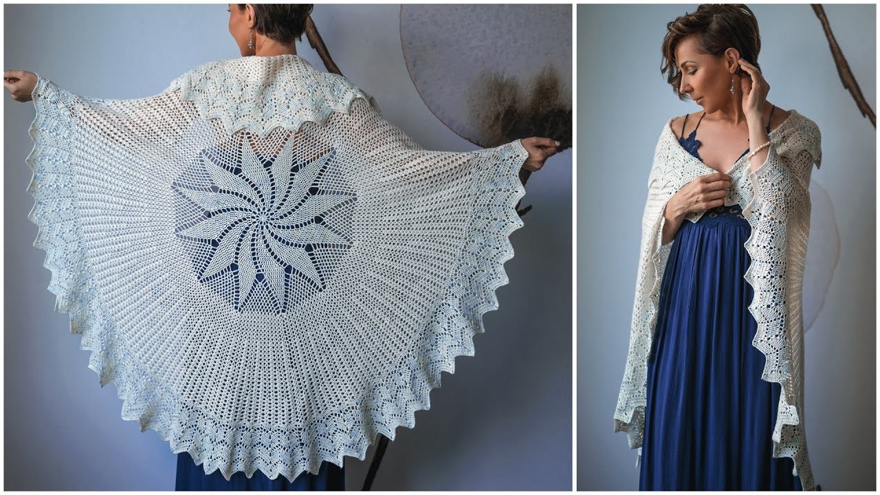 Crochet this Eye-Catching, Circular, Lace Shawl & Learn Some New Stitches – Crossaster!
