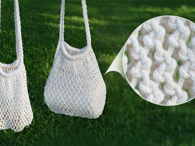 DIY: Market Bag Macramé Net Bag NEW Knot Design
