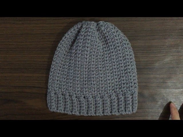 DIY Tutorial Knit Like Crochet Beanie Waistcoat Stitch Easy Simple | Beginner Friendly