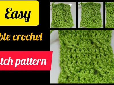 Easy crochet cable stitch pattern for beginners | slow version