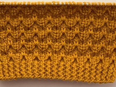 Easy Knitting Stitch Pattern.Knitting Design
