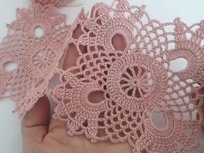 FANTASTİC VERY Beautifull Flower Pattern Knitting Online Tutorial for Beginners crochet easy. dantel
