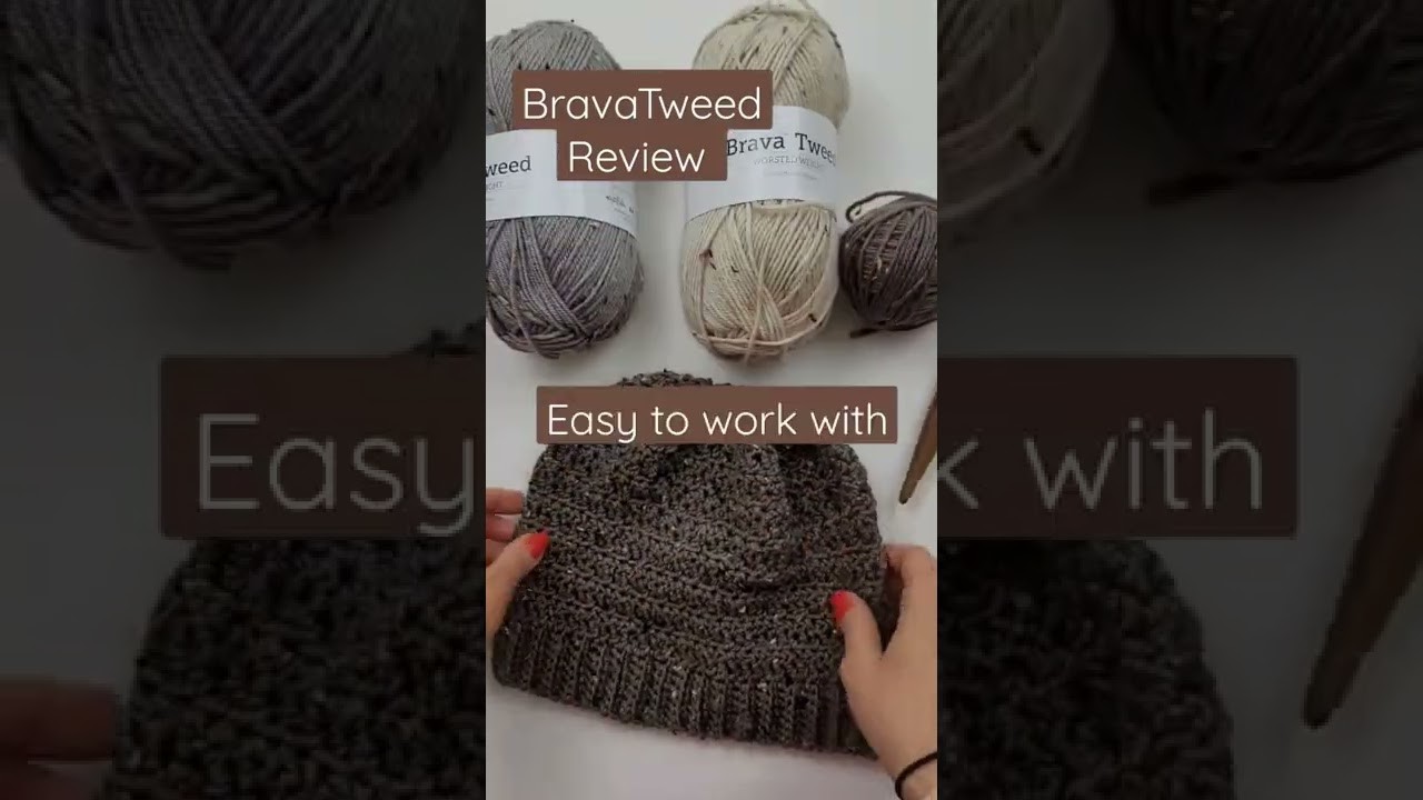 Grab your own Brava Tweed https:.shrsl.com.3ir7w #shorts #crochet #yarnreview