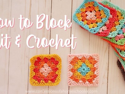 How To Block Knit & Crochet (Beginner Knit & Crochet Tips)