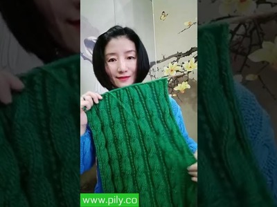 How to knit tutorial - how to knit a puffy flower cardigan ???? step by step knitting tutorial #shorts