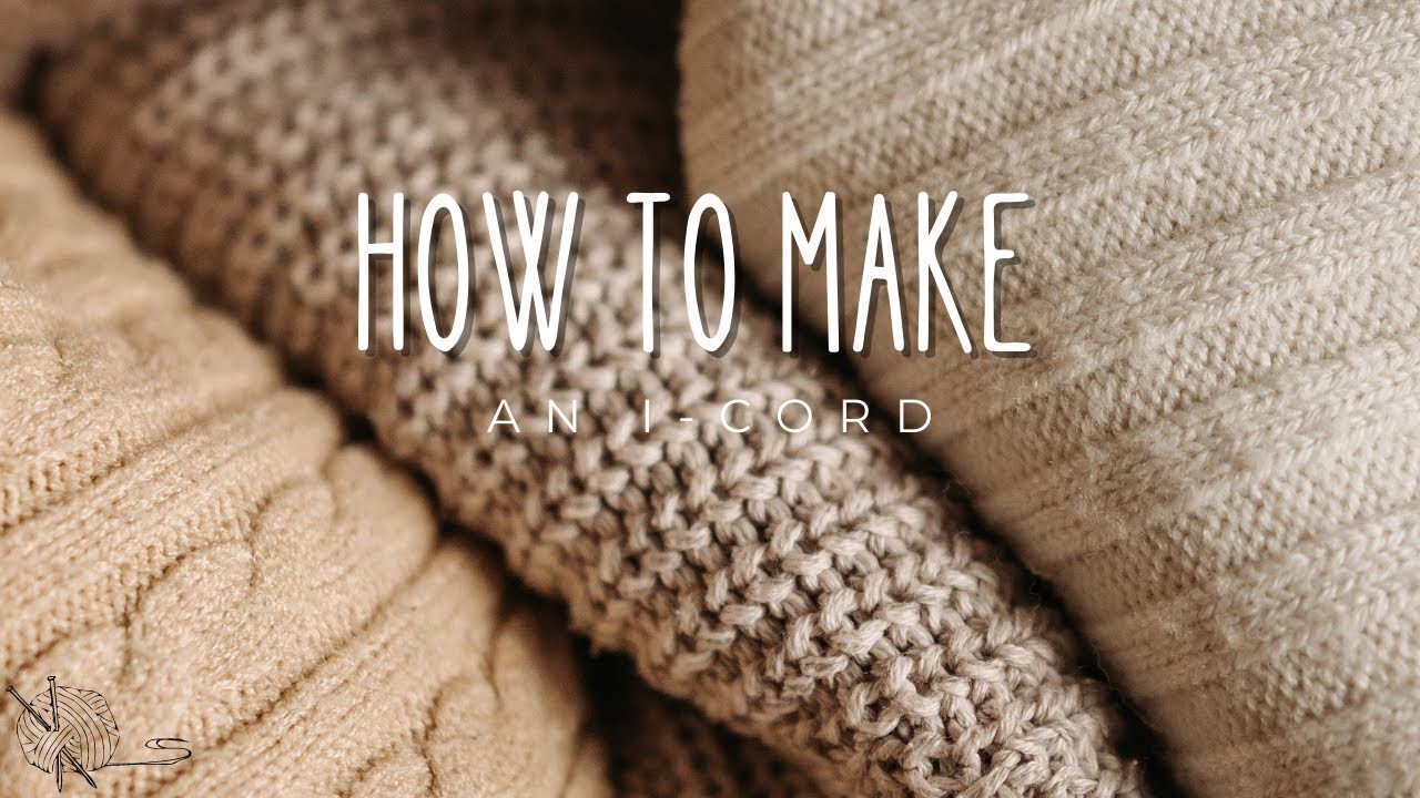 How to make an I-cord #knitting #knit #yarn