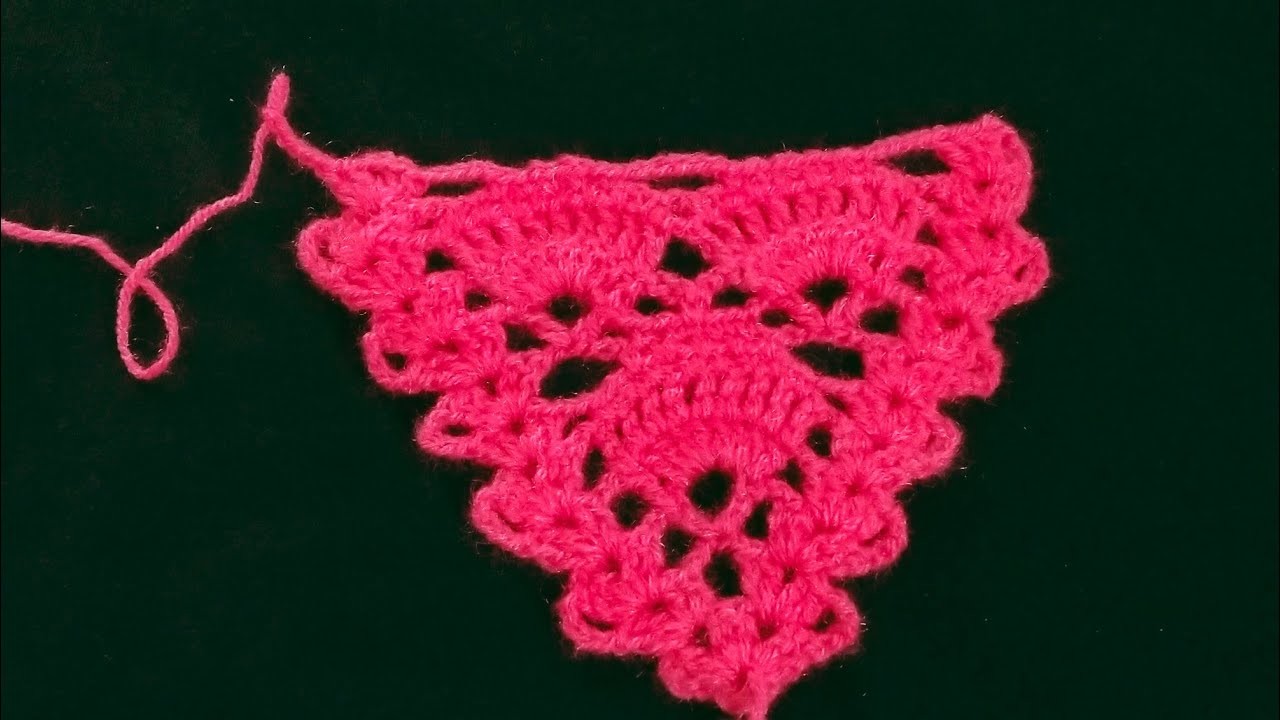 How to make triangle shawl || Triangle shawl kese banaya ||crochet tutorial @Knit art