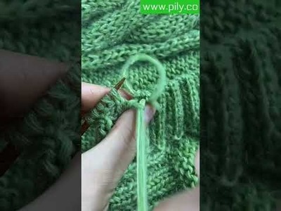 Knit stitch video - how to knit - knit stitch beginner (with closed captions cc)