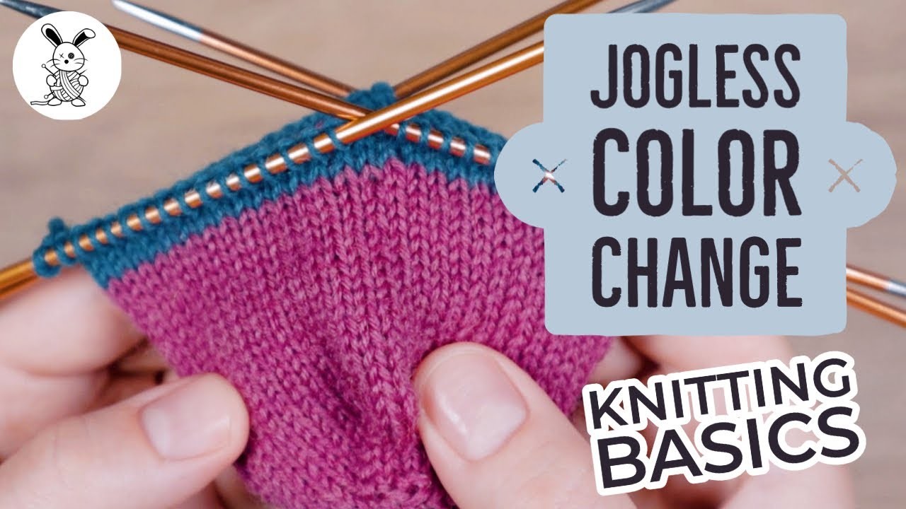 Knitting Basics - Jogless Color Change (Stripes)