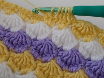 Perfect ???? free crochet 3D baby blanket clover pattern for beginners - how to crochet amazing blanket