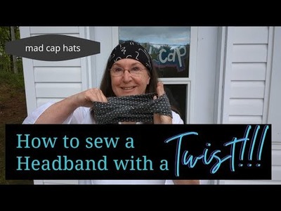 Sew a turban twist bandana headband DIY tutorial