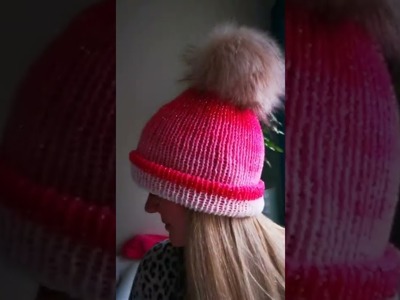 So fast you can knit A HAT IN ONLY 30 mins #shorts #wonderful  #fashion