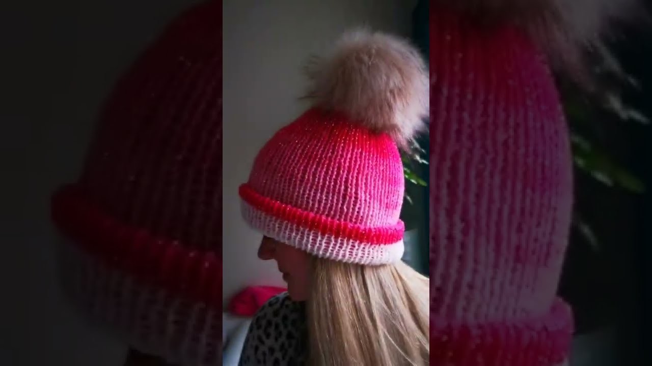 So fast you can knit A HAT IN ONLY 30 mins #shorts #wonderful  #fashion