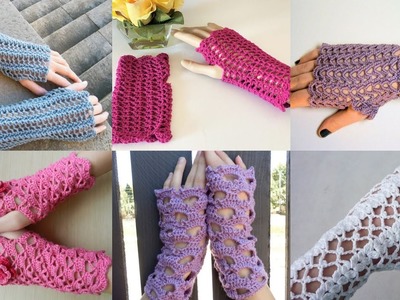 So stunning and gorgeous collection of crochet lace fingerless gloves patterns for summer