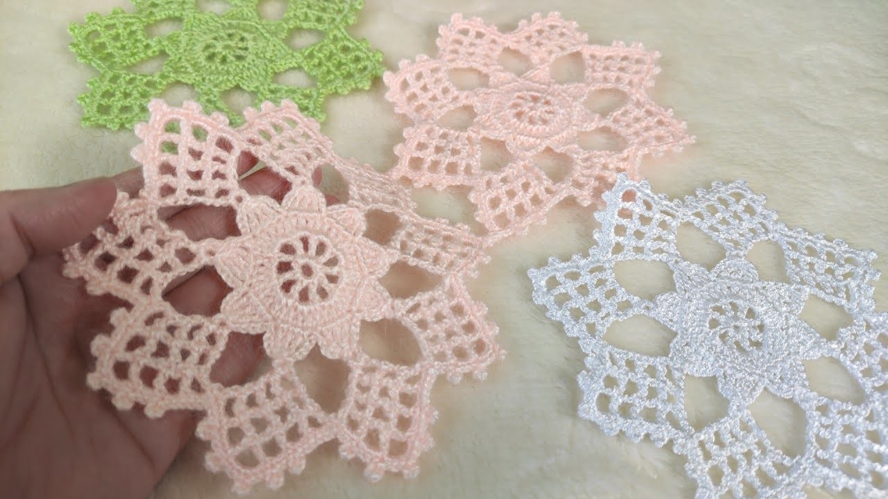 Very Easy Crochet Flower Motif Very Beautiful | Paso paso