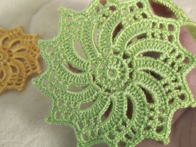 Very Easy Crochet Flower Motif Table Cloth | Paso Paso