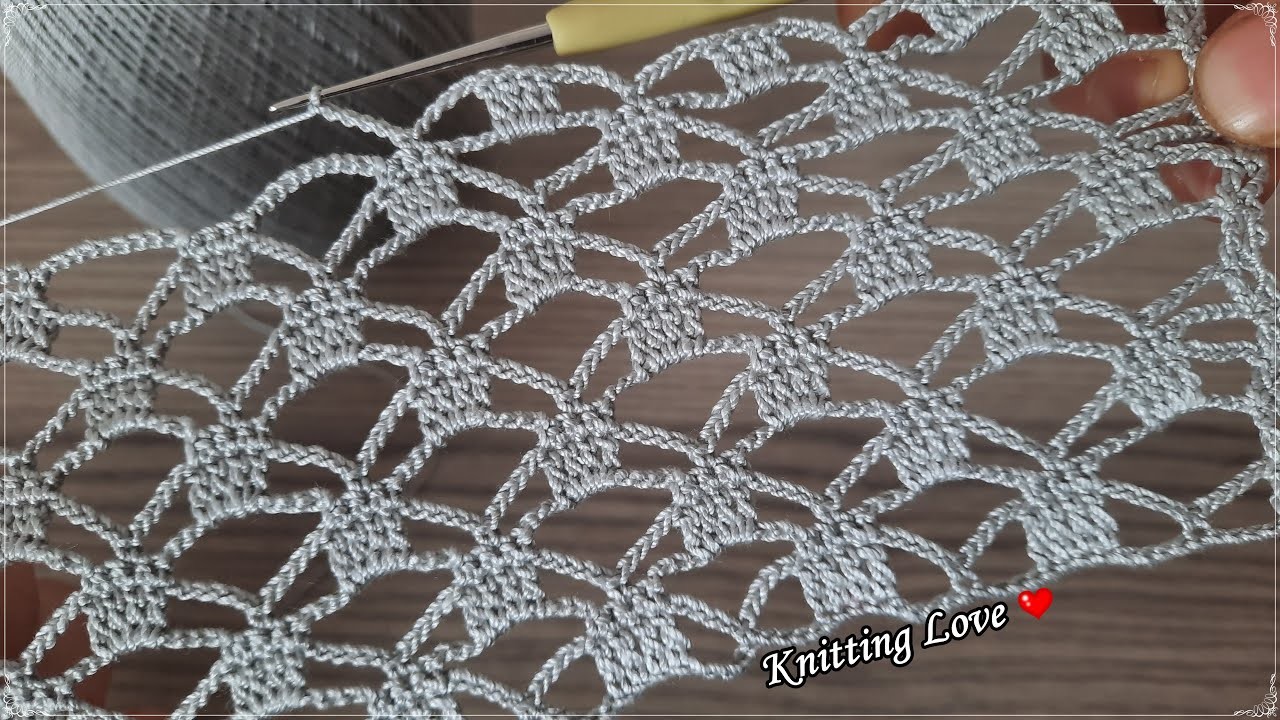 WONDERFUL Beautiful Patterned Crochet Filet Etol Shawl and Cover Model Harika Tığ işi örgü modeli