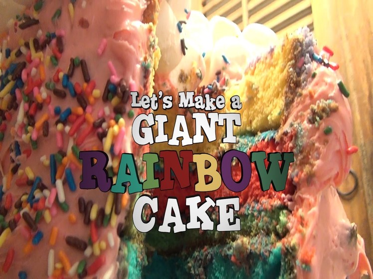 Amazing Giant Rainbow Cake by Simple. Foodie. Fun TV