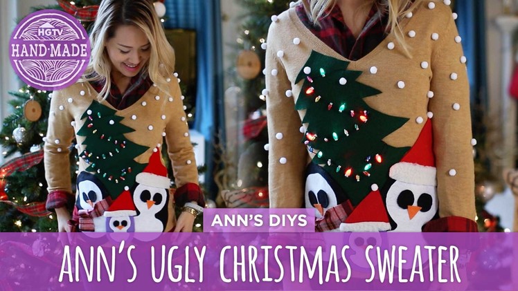 Ann's Ugly Christmas Sweater Challenge - HGTV Handmade