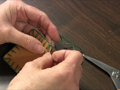 Blanket Stitch - How to end the Blanket Stitch