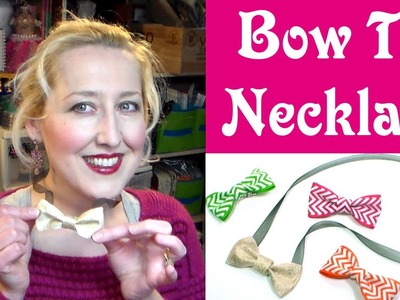 Bow Tie Necklace Tutorial {EASY gift for Mother's Day!}