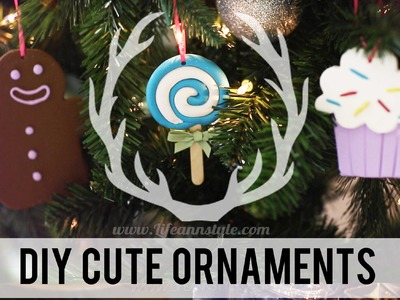DIY Cute Polymer Clay Christmas Ornaments | ANNEORSHINE