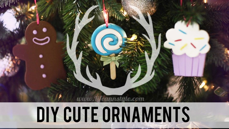 DIY Cute Polymer Clay Christmas Ornaments | ANNEORSHINE