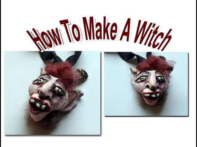 DIY: How To Make a Witch Head With Polymer Clay