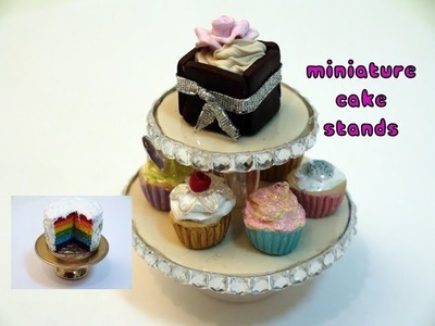DIY: How To Make Miniature Cake Stands; With Polymer Clay and Found Objects