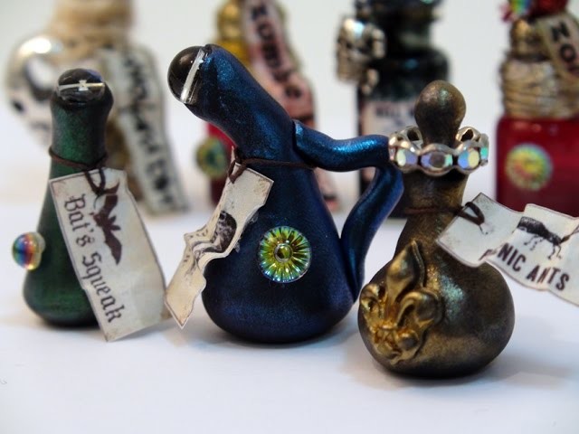 DIY: How To Make Miniature Potion Bottles With Polymer Clay