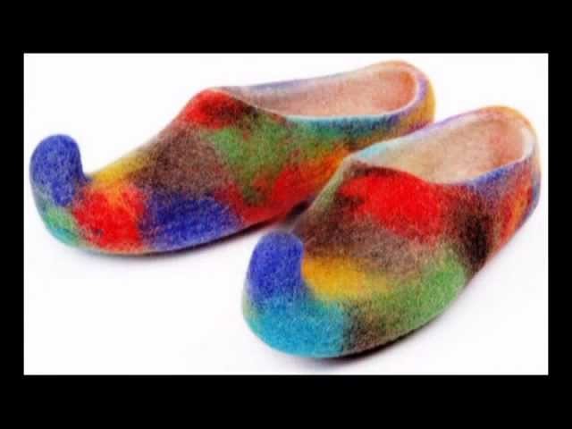 FELTED SLIPPERS for sale. Handmade Wool project.