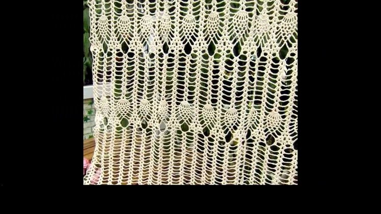 Free crochet curtains tutorial