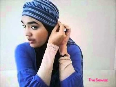 Hijab Tutorial #5 Stripy Twisty Hijab Style