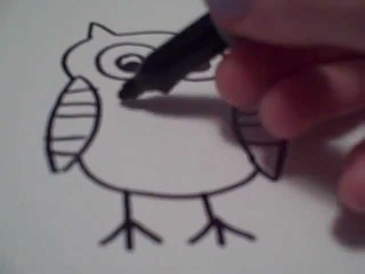 How to Draw a Cartoon Owl