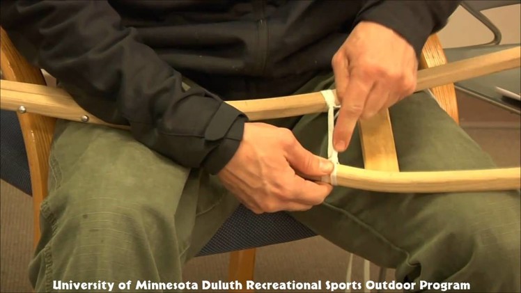 How To lace a Ojibway Style Snowshoe