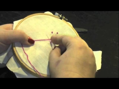 How to make a french or colonial knot for cross stitch and candlewicking