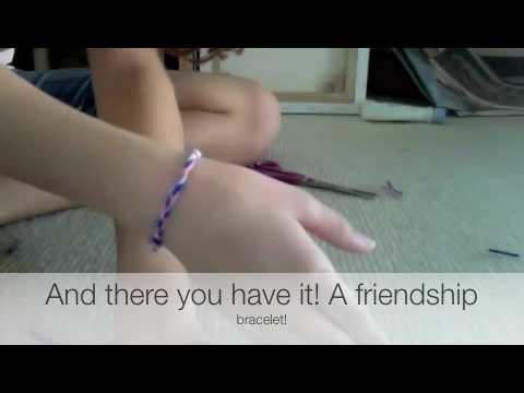 How to make a friendship bracelet ( Really easy quick way)