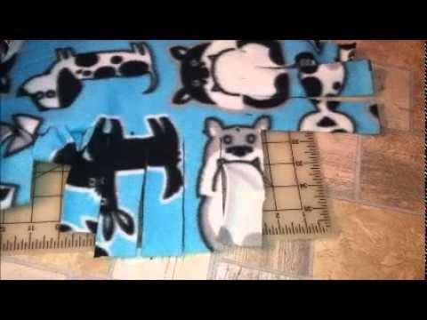 How to make no sew, no knot fleece fringe blanket only one piece