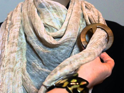 How to tie Scarf Ring - Cowboy Knot