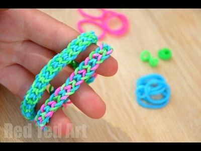 Inverted Fishtail Loom Band using your Fingers