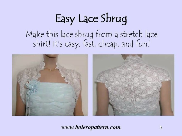 Make an Easy Lace Shrug