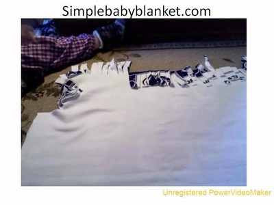 No Sew Simple Baby Blanket