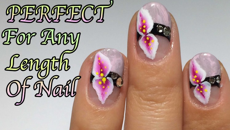 No Water Marble Nail Art+ One Stroke Flower
