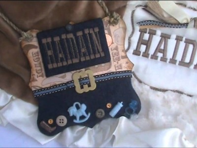 Personalization Ideas: PART 2 - Baby Boy Cowboy Blanket & Wall Sign Gift Basket