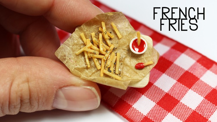 Polymer clay French Fries TUTORIAL