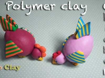 Polymer clay tutorial. How to make a little chicken - Easter project