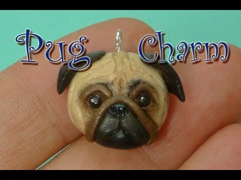 Pug Polymer Clay Charm Tutorial