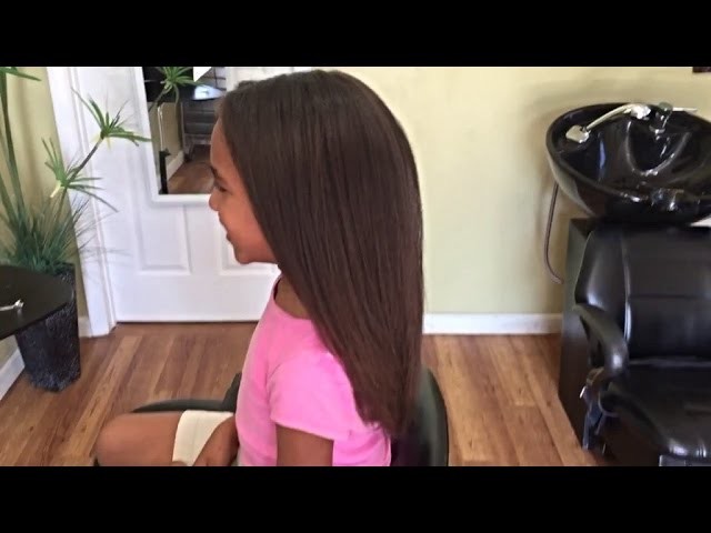 UPDATED MIXED HAIR BLOWOUT TUTORIAL (7YR OLD)